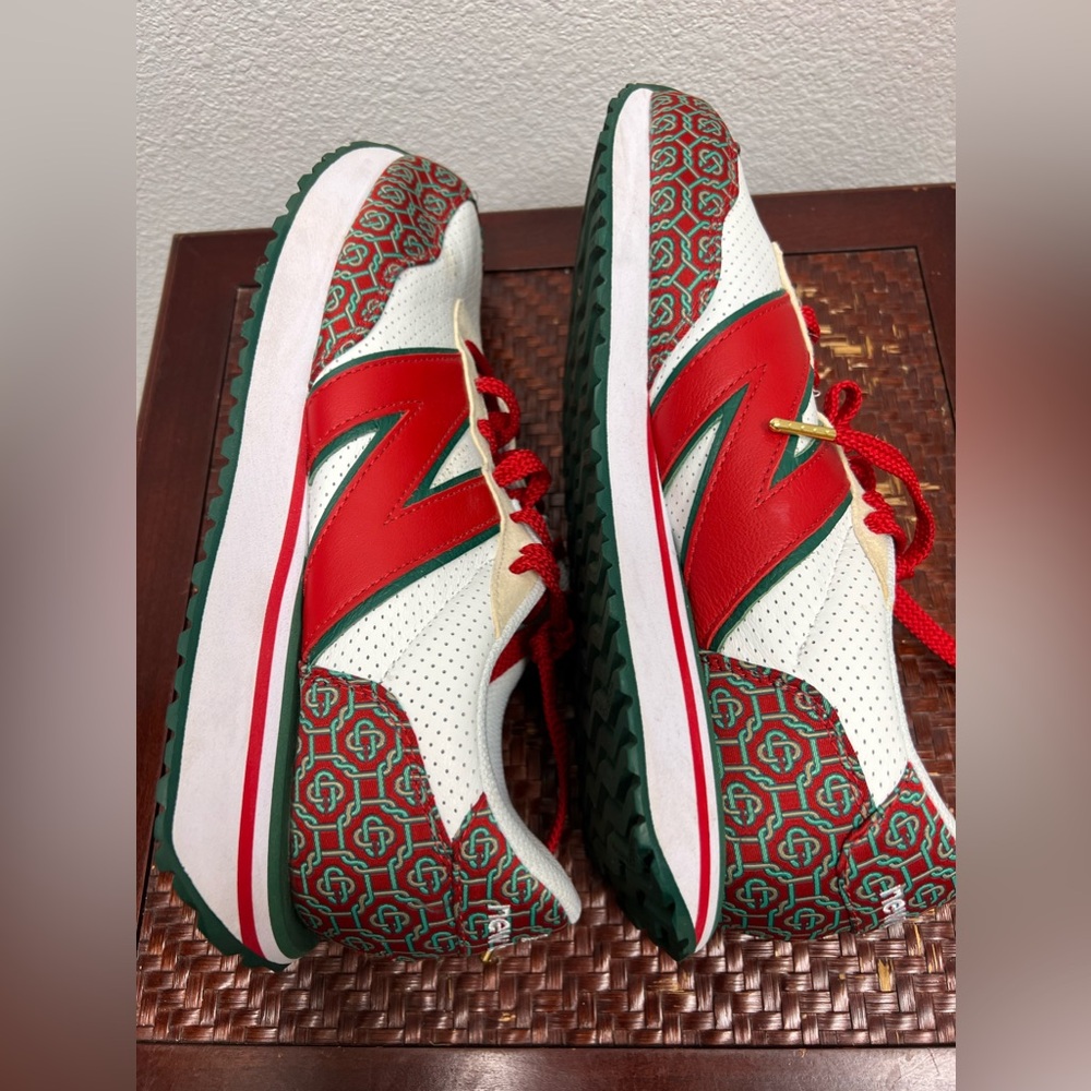 New Balance x Casablanca 327 Red Monogram UNISEX Sneakers MS237CBB Size 10.5 - Picture 6 of 8